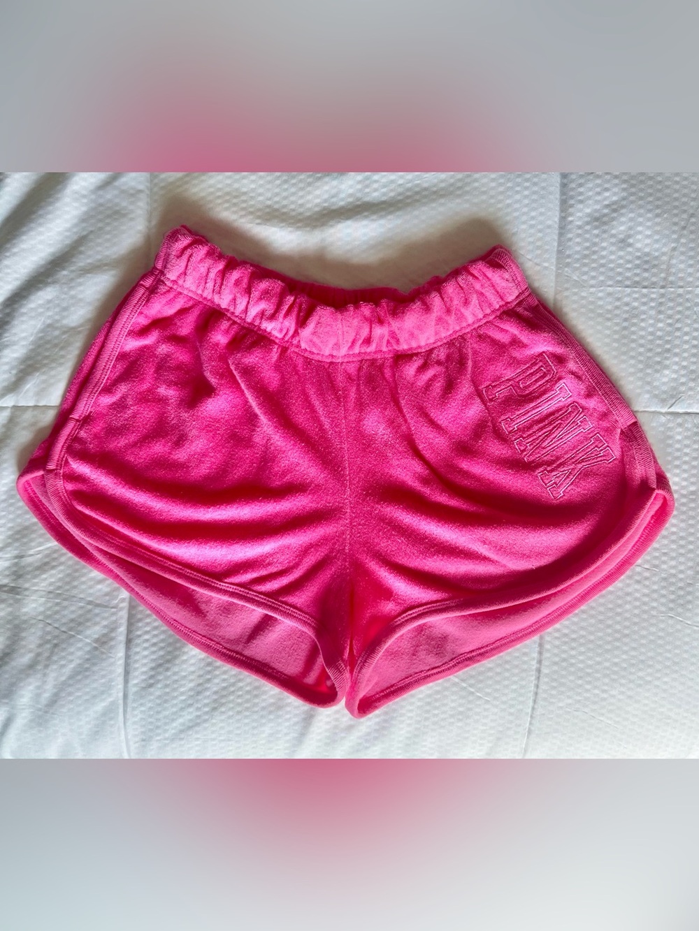 PINK Victoria's Secret Hot Pink Terry Shorts Size XS